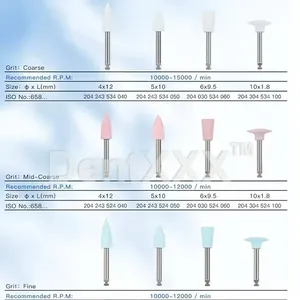 Têtes de polissage flexibles tout-en-un, 12 pièces/36 pièces, pour outils de polissage, tige de 2.35mm pour le finissage et le polissage - Product Image 3