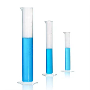 Graduated <b>Laboratory</b> Plastic Measuring Cylinder 10Ml 25Ml 50Ml 100Ml 250Ml Clear - Product Image 5