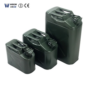 Jerrycan de carburant européen en métal de peinture verte 20l réservoir d'essence portatif de type OTAN avec <span class=keywords><strong>bec</strong></span> - Product Image 1