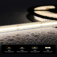 Bande LED RGBIC COB Smart Light Tuya avec commande vocale Matériau du corps du PCB Alternative à la bande LED RGB Cob régulière