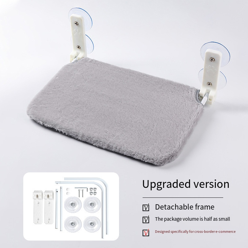 Peluche double ventouse gris