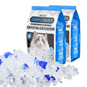 쉬운 청소 도매 고양이 모래 OEM 아레나 파라 가토스 빠른 배송 크리스탈 실리카겔 무향 애완 동물 키티 고양이 쓰레기 - Product Image 1