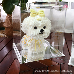 Acrylique Real Touch Hortensia Fleurs décoratives faites <span class=keywords><strong>à</strong></span> la main longue durée 3-5 ans Graduation Pâques Noël Saint Valentin Cadeau - Product Image 2