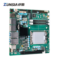 Carte mère Mini ITX LGA 1700 H610 Q670 avec processeur Intel de 13e et 12e génération Core I3 I5 I7, 2 ports LAN, 4 ports COM, 2 ports DDR5, LVDS+2 ports HD+2 ports DP