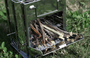 <span class=keywords><strong>Barbecue</strong></span> universel pliable en acier inoxydable pour le camping en plein air, foyer à bois et charbon <span class=keywords><strong>de</strong></span> bois - Product Image 4
