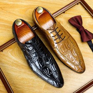 Zapatos de Vestir Formales de Negocios Personalizados de Alta Gama, de Cuero Genuino, Estilo Británico, con Cordones, para Hombre - Product Image 2