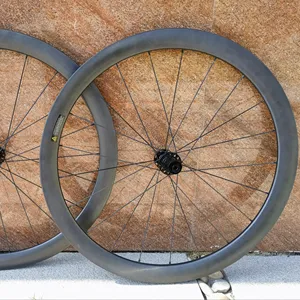 碳轮对700C公路圆盘50/65毫米深度钳台辐条碳自行车轮对