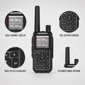 วิทยุสื่อสารแบบพกพา Baofeng MINI-5 กำลังส่ง 5 วัตต์ คลื่นความถี่คู่ VHF/UHF ระยะไกล 1-5 กิโลเมตร ชาร์จผ่านพอร์ต USB-C ขายส่ง - Product Image 5