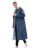 Imperméable léger en nylon ripstop personnalisé, imperméable durable d'urgence multifonctionnel poncho de pluie