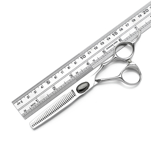 HS-0056 Logo personnalisé LOGO personnalisé argent japon 440C ciseaux de <span class=keywords><strong>coiffeur</strong></span> ciseaux de cheveux ciseaux de <span class=keywords><strong>coiffeur</strong></span> professionnel - Product Image 6