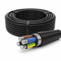 Cable de Aluminio YJLV de 300/500V, Aislamiento XLPE, Cubierta de PVC, Cable de Alimentación para Construcción