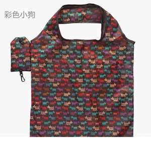 Sacola de náilon dobrável, fácil de carregar, bolsa de mão, sacola de poliéster reutilizável, bolsa de compras para merceiro, shopper, sacola - Product Image 6