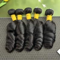 Grossiste de mèches de cheveux humains vietnamiens bruts, ondulés, non traités, alignés aux cuticules, extensions de tissage ondulées rebondissantes