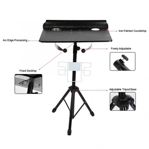 Portable Black Tattoo <b>Work</b> <b>Station</b> Table Desk Adjustable Height for Tattoo Equipment and Studio Furniture - Product Image 6