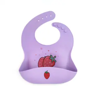 Promotional Comfortable Adjustable Portable Silicone Toddler Bids Baby Feeding Bids For Kids