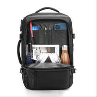 Tas Ransel Bisnis Kapasitas Besar Anti Air Bahan Oxford untuk Perjalanan Outdoor, Tas Laptop Multifungsi