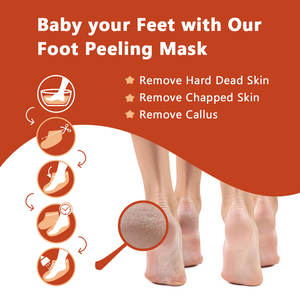 Masque exfoliant pour les pieds à l'extrait de plantes, masque pour les pieds pour éliminer les peaux mortes, masque pour les pieds exfoliant, masque pour les pieds blanchissant et hydratant - Product Image 6