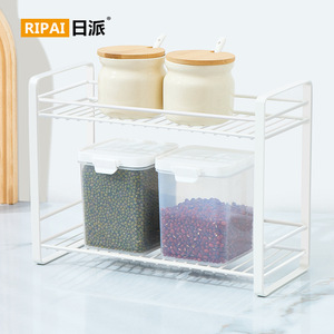 Ripai <b>Kitchen</b> Storage <b>Rack</b> Spice Organizer Multi-Function Shelf For Condiments And Seasonings Rectangle Design - Product Image 2