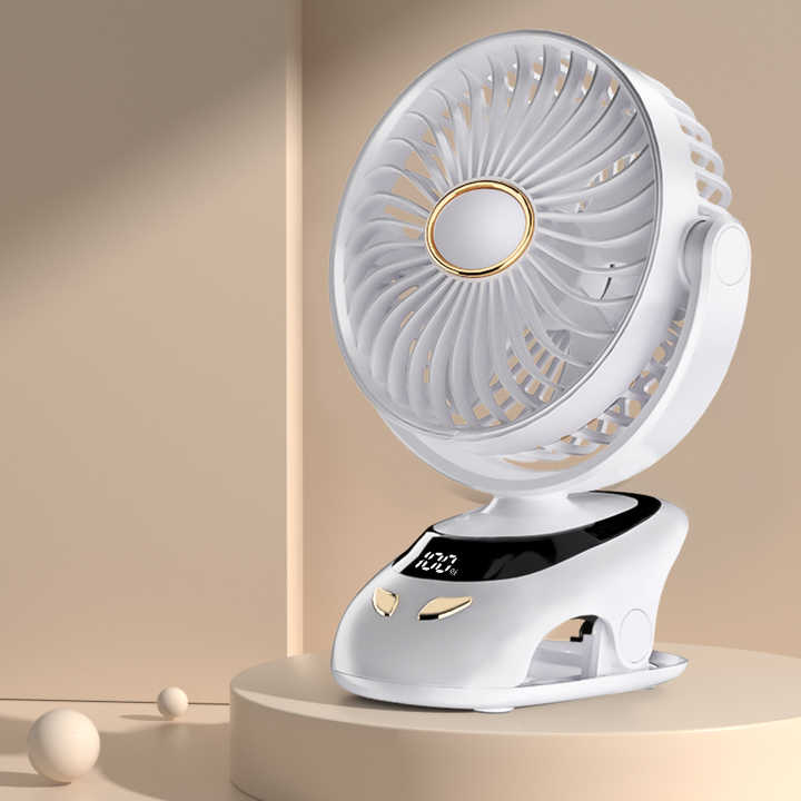 Ventilatore Da Monitor USB Con Clip - 3 Velocità, Regolabile, Per PC E Laptop - Foto 12