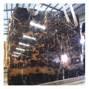 매직 미켈란젤로 포르토로 골드 블랙 대리석 광택 슬라브 저렴한 가격 - Product Image 1