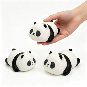 Jouet anti-stress en plastique de haute qualité, mignon panda à rebond lent, avec musique, pour adolescents, idéal pour la promotion et la décompression - Product Image 3
