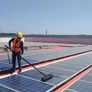 Mesin Robot pembersih Panel surya panjang 7.2 <span class=keywords><strong>M</strong></span>, sikat pembersih berputar dengan lebih sedikit sistem pembersih Panel Premium air - Product Image 6