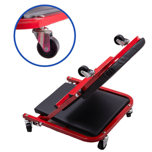 Siège de réparation automobile pliable de 36 pouces, banc de travail, chaise à roulettes, lit de réparation automobile, entretien, mécanicien, atelier, tabouret, outil - Product Image 3