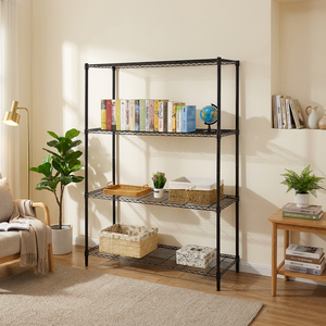 4 Tier <strong>120CM</strong> Width 180CM Height Storage Shelving Unit Living Room <strong>Shelf</strong> - Product Image 5