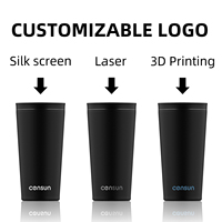 Mug isotherme en acier inoxydable de qualité supérieure avec logo personnalisé, 17 oz, isolé sous vide, portable, pour boissons chaudes et froides, idéal pour les voyages