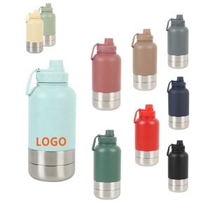 Randonnée Camping 32oz tout-en-un accessoires de voyage liquides de nourriture pour animaux de compagnie bol de bouteille d'eau portable pour chien - Product Image 5