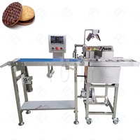 Machine de tempérage et de recouvrement de chocolat de petite taille (8 kg et 15 kg) avec convoyeur, prix usine