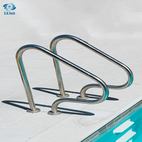 Individuelles Schwimmbadzubehör Griffwerk Stahl 304 316 einfache Installation Poolleiter abnehmbares Schwimmbad-Griffwerk