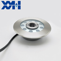 Lumière LED submersible annulaire pour fontaine, buse lumineuse IP68 en acier inoxydable 12/24V, jet d'eau sous-marin pour projets commerciaux extérieurs et aménagements paysagers
