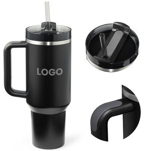 Tazza Termica Personalizzata da 30oz 40oz per Esterni, Bicchieri all'Ingrosso, Bicchiere da 40oz con Manico e Cannuccia, Tazza da Caffè Isolata in Acciaio Inossidabile - Product Image 5