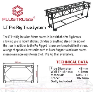 ระบบโครงถักอลูมิเนียมรับรองโดย TUV รับน้ำหนักได้ 500 กก. สำหรับ<span class=keywords><strong>โครงสร้าง</strong></span>ไฟ<span class=keywords><strong>เวที</strong></span>ในสนามกีฬา งานแสดงสินค้า และงานอีเว้นท์ - Product Image 3