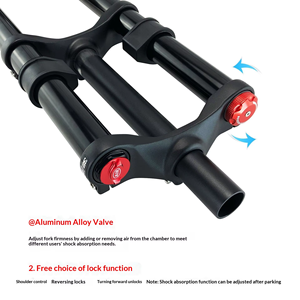 <span class=keywords><strong>Horquilla</strong></span> de Suspensión Delantera para Bicicleta de Aluminio, Doble Corona, para Descenso, 20, 24, <span class=keywords><strong>27.5</strong></span>, 29 Pulgadas - Product Image 4