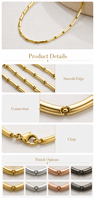 Cadena de Eslabones en Forma de Arco en Tono Dorado, Adornos Decorativos Curvos para la Fabricación de Collares y Pulseras