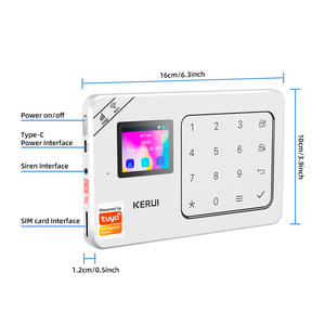 KERUI W181 Funciona con el sistema de <span class=keywords><strong>alarma</strong></span> de seguridad para el hogar Tuya <span class=keywords><strong>WiFi</strong></span>, sensor de puerta <span class=keywords><strong>GSM</strong></span>, detector de movimiento PIR, <span class=keywords><strong>alarma</strong></span> antirrobo inalámbrica. - Product Image 6