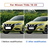 Luz diurna modificada al por mayor, luz decorativa delantera para parachoques, intermitente para Nissan Tiida 16-22