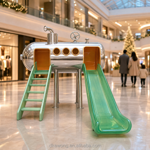 T001 Tobogán Infantil Seguro y Duradero para Exteriores, Serie Space, Estructura de Juego con Protección UV para Parques de Diversiones y Escuelas - Product Image 6