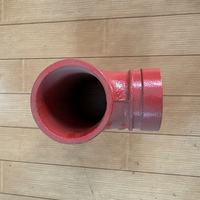 Raccord en T réducteur égal en acier au carbone époxyréduit rouge à filetage BSP/NPT pour systèmes d'irrigation et d'incendie