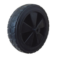Roues de remplacement en PVC plastique massif de 6, 7, 8, 9, 10, 11, 12, 14 pouces pour tondeuse à gazon jouet, chariot de golf, chariot utilitaire pliant, chariot à semis