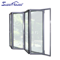 Porte pliante en aluminium, mécanisme d'isolation thermique, son