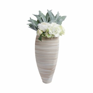 Vaso Moderno in Porcellana a Forma Conica Stratificata, Decorazione in Ceramica Stampata in 3D per Soggiorno e Arredamento Casa - Product Image 2
