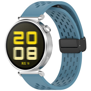 Correa de Reloj Magnética Plegable con Hebilla, Correas Universales de Silicona para Relojes Huawei, Xiaomi, <span class=keywords><strong>Garmin</strong></span> 18/20/22, <span class=keywords><strong>Accesorios</strong></span> para Correas de Reloj - Product Image 4