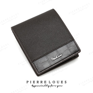 Pierre Loues <b>Men's</b> Bi-Fold <b>Wallet</b> Deep Coffee <b>RFID</b> Blocking Card Slots Bill Compartment Business <b>Wallet</b> - Product Image 5