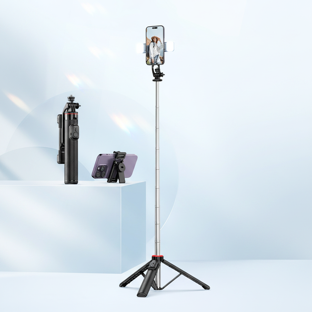TOKQI-C13 Extra-long Phone Tripod Handle Detachable Design Multifunctional New Style Stable Tripod Selfie