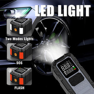 Пусковое стартер с накачивающим насосом для шин, беспроводные автомобильные воздушные компрессоры, аварийный свет, умный автомобильный воздушный насос, 8000 мАч, 150psi - Product Image 5