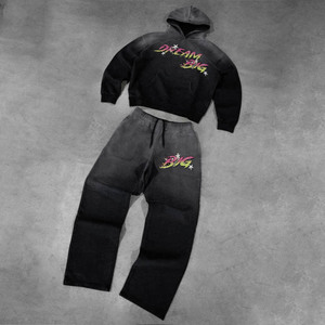 OEM tùy chỉnh dành cho người lớn người đàn ông giản dị của Tracksuit Màn hình in ấn thiết kế đảo ngược của nam giới mặc giản dị - Product Image 4