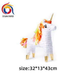 กระดาษพินาต้ารีไซเคิลทำมือดีไซน์ยูนิคอร์นสำหรับงานเลี้ยงวันเกิดวันคริสต์มาสหรือวันพ่อ - Product Image 3